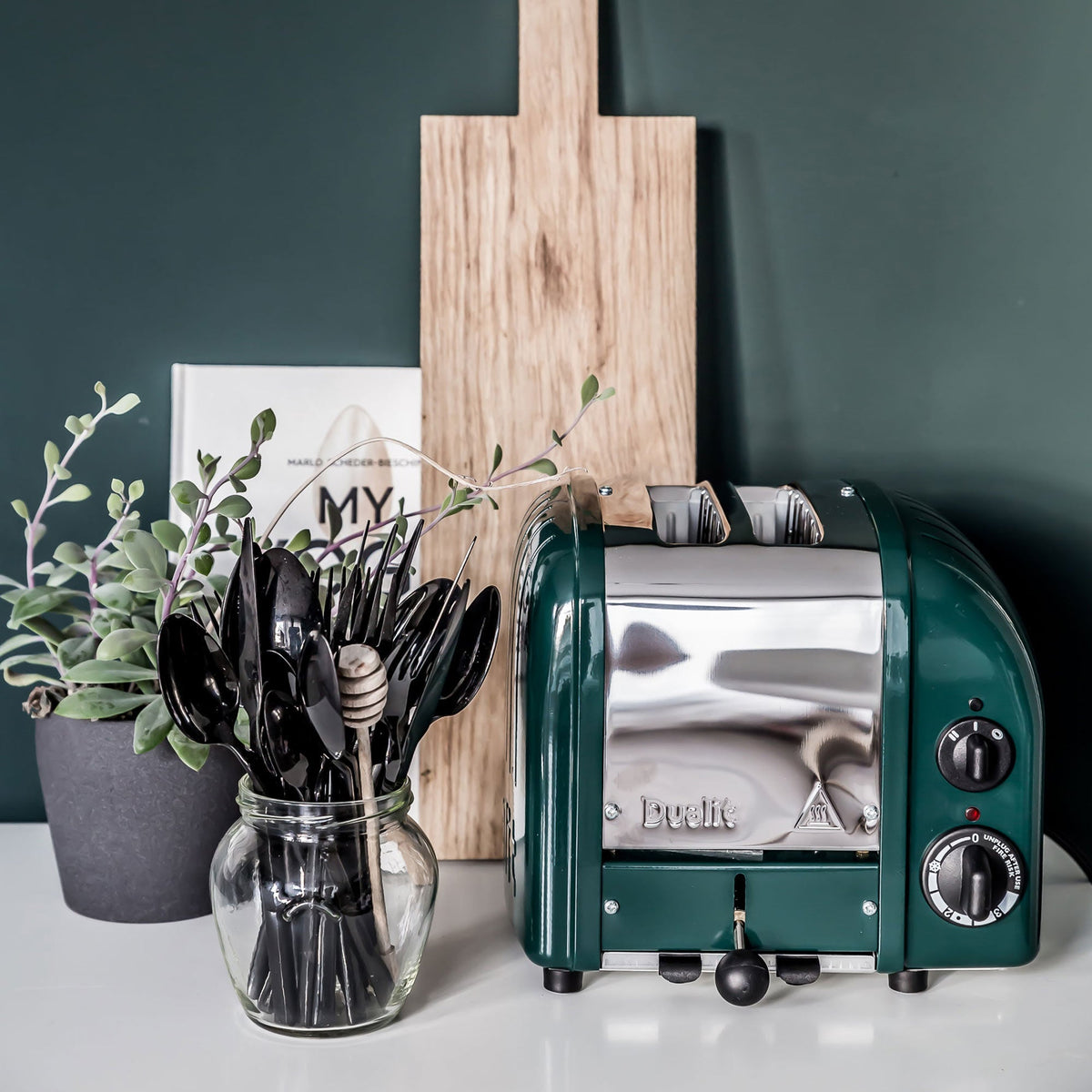Dualit Toaster Paket 2, 2er Toaster mit Brötchenaufsatz und Sandwichzange