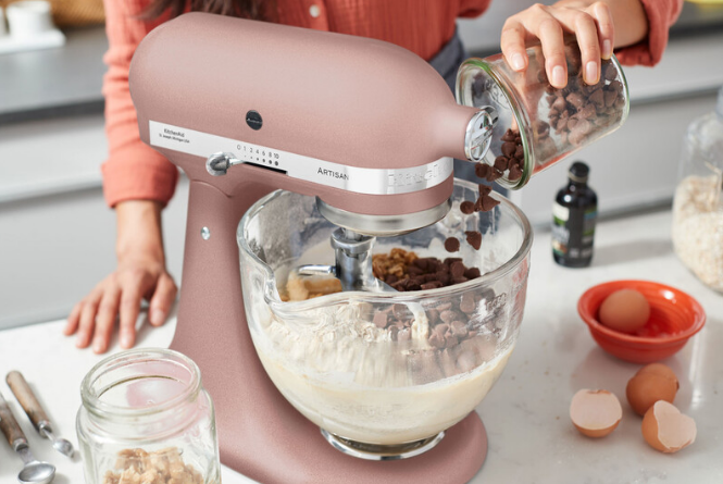 KitchenAid 4,8 L 5KSM185 Artisan Küchenmaschine Breadlover Messerschmidt Getreidemühlenvorsatz, Brotbackschüssel