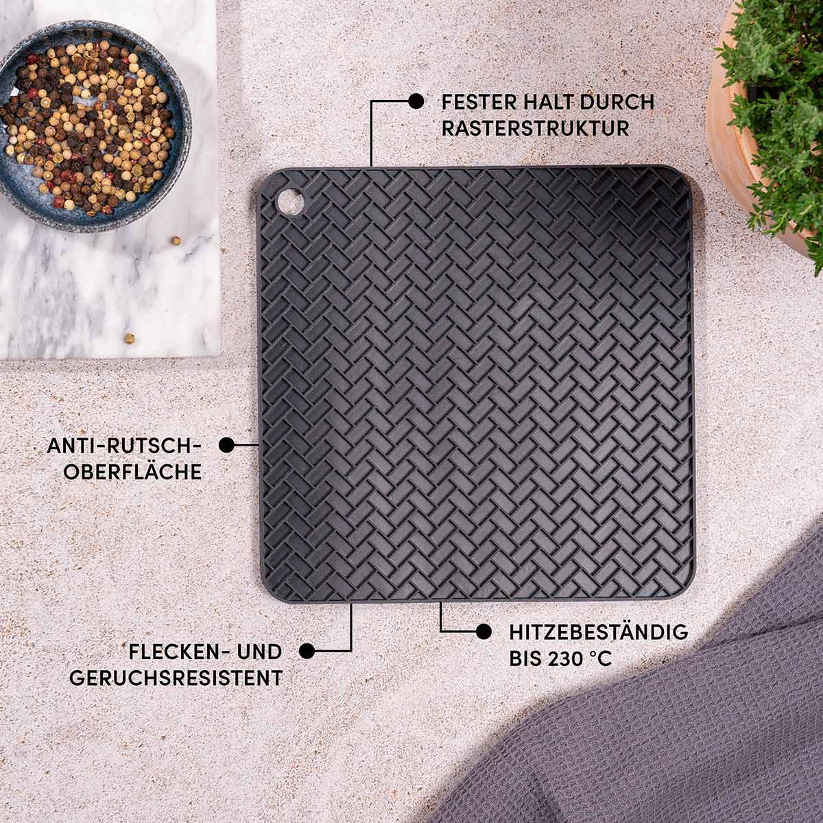 Silikon Untersetzer & Hitzeschutz