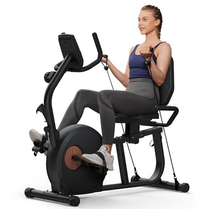 MERACH Liegeergometer: Heimtrainer mit Bluetooth und verstellbarer Rückenlehne