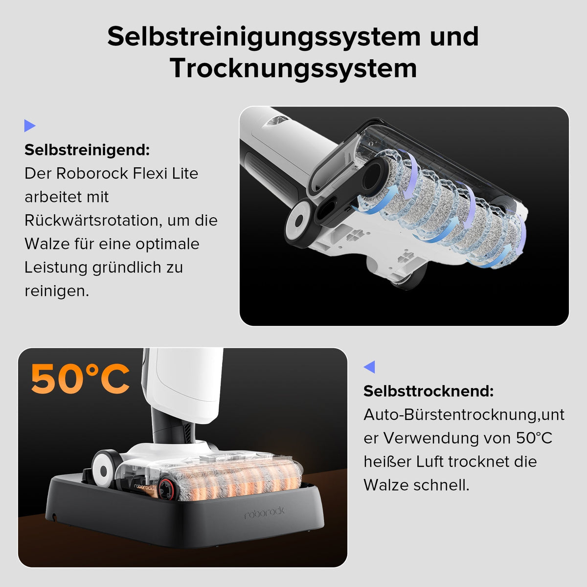 Roborock Flexi Lite Nass- und Trockenstaubsauger