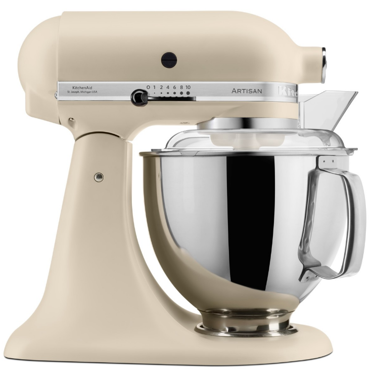 KitchenAid 4,8 L 5KSM175 Artisan Küchenmaschine Breadlover mit Messerschmidt Getreidemühlenvorsatz + Brotbackschüssel