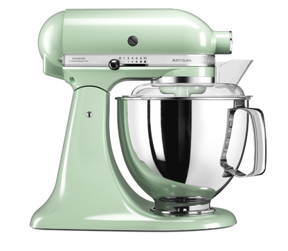 KitchenAid 4,8 L 5KSM175 Artisan Küchenmaschine Breadlover mit Messerschmidt Getreidemühlenvorsatz + Brotbackschüssel