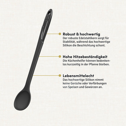 Kochlöffel mit robustem Edelstahlkern