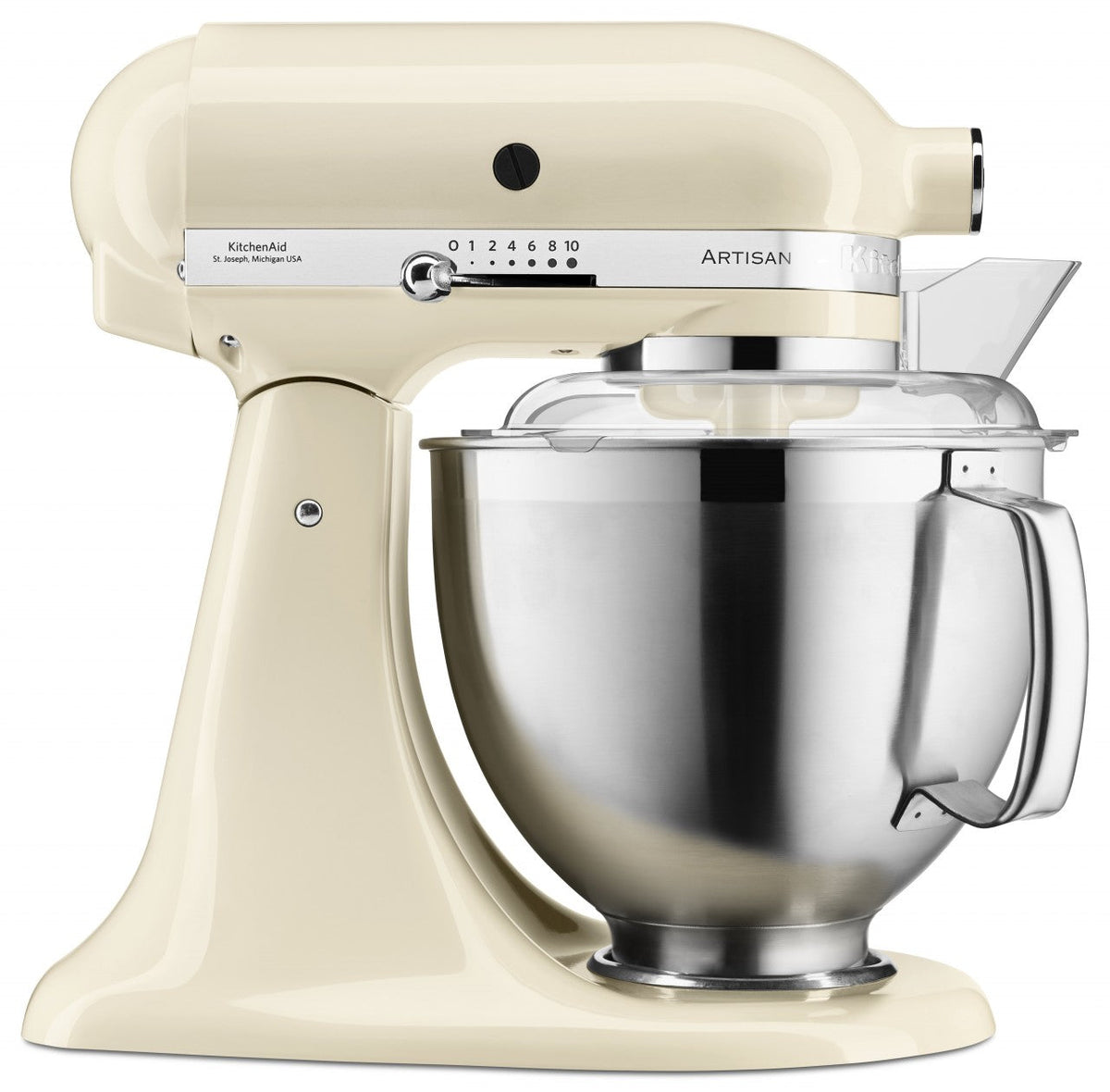 KitchenAid 4,8 L 5KSM185 Artisan Küchenmaschine Breadlover Messerschmidt Getreidemühlenvorsatz, Brotbackschüssel