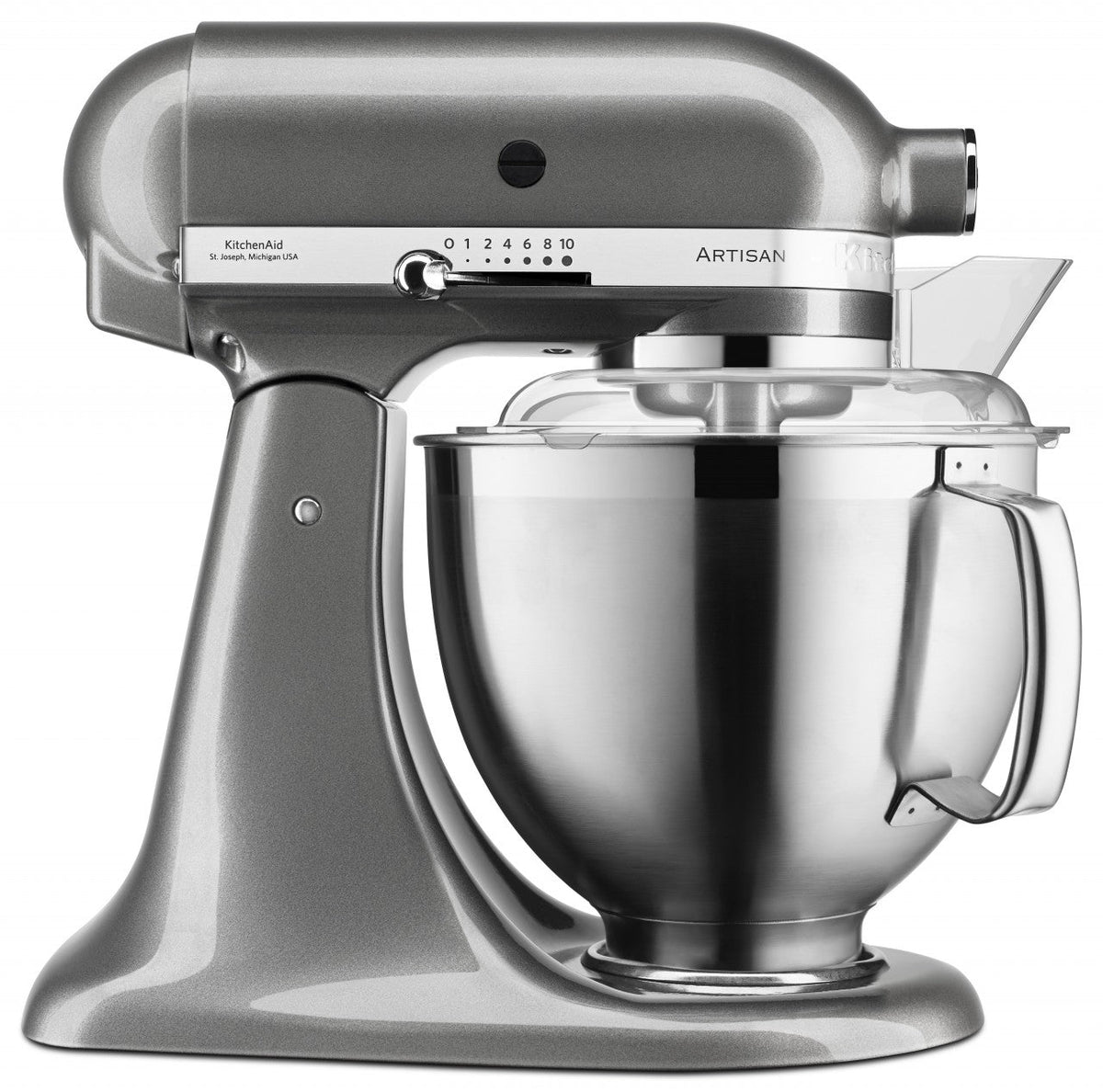 KitchenAid 4,8 L 5KSM185 Artisan Küchenmaschine Breadlover Messerschmidt Getreidemühlenvorsatz, Brotbackschüssel