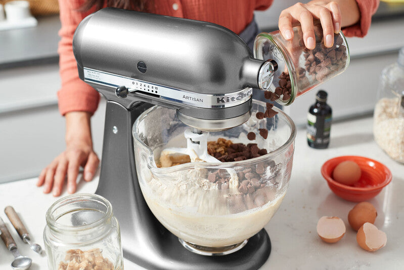 KitchenAid 4,8 L 5KSM175 Artisan Küchenmaschine Meatlover mit Ganzmetall- Fleischwolf