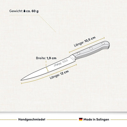 Spickmesser 12 cm, handgeschmiedet in Solingen