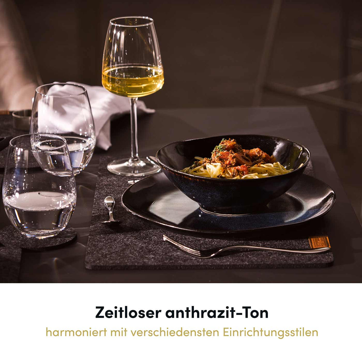 17-teilige Tischdeko: Tischläufer 100x30 cm I Platzsets I Untersetzer